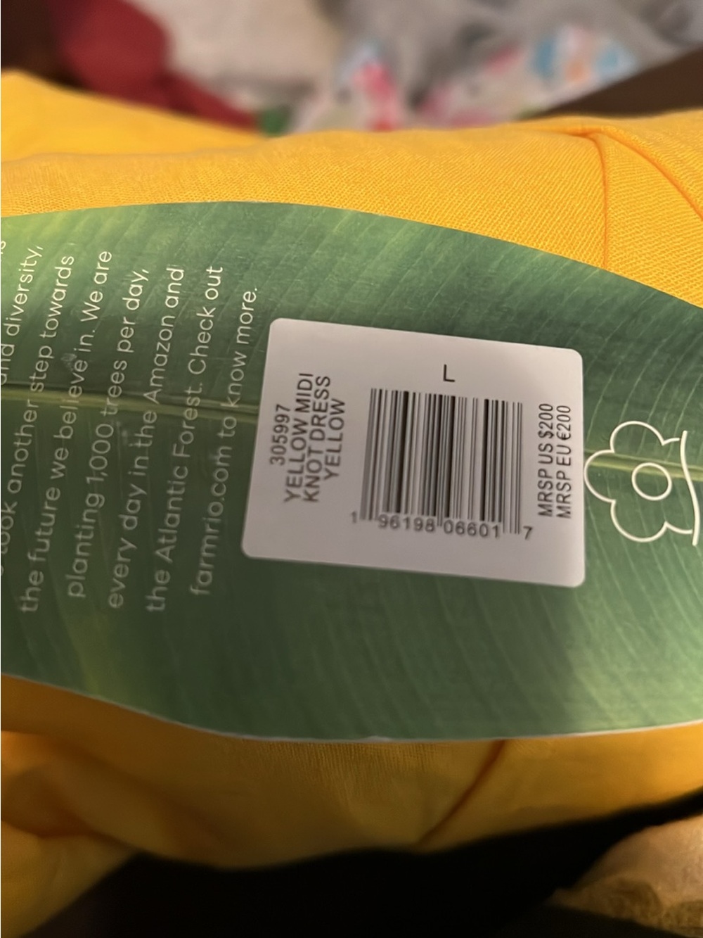 FARM Rio Yellow Knot-Front Midi Dress with Vibrant Yellow Hue